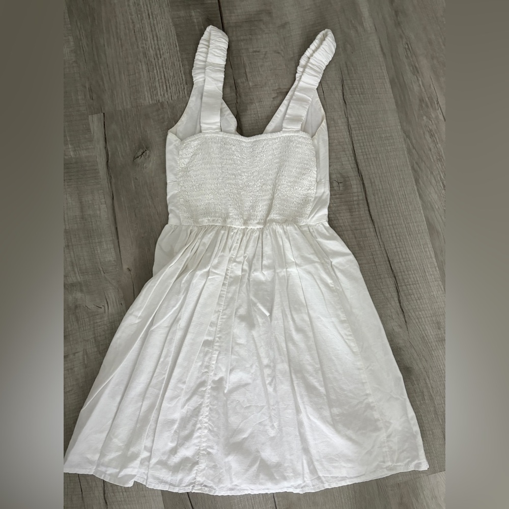 Abercrombie & Fitch White Linen Mini Dress - XS - Picture 3 of 7
